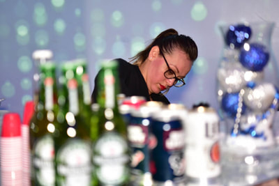 bartender at a corporate event