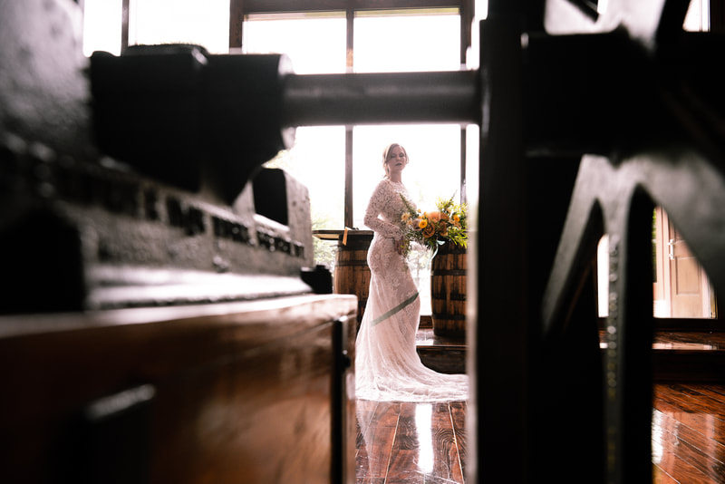 bride at the cotton gin