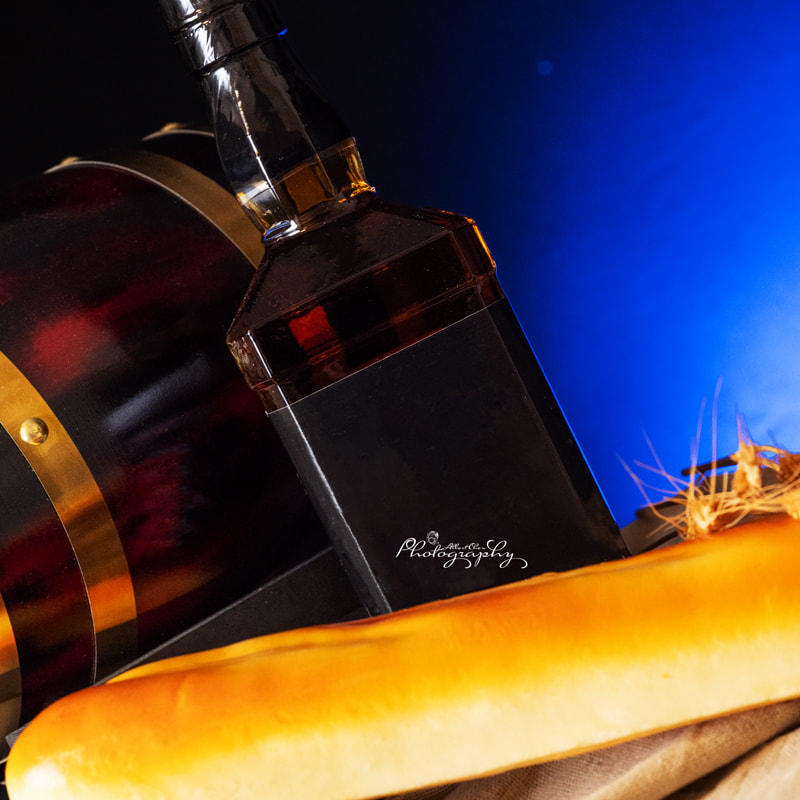 wine and barrel product photo
