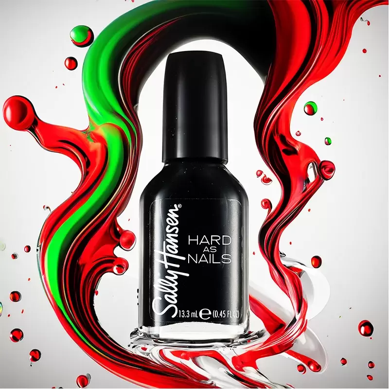 nail product with water splash effect